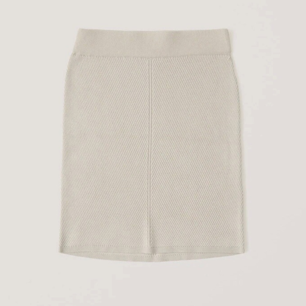 Abercrombie & Fitch Ribbed Sweater Mini Skirt